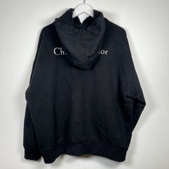 Christian Dior Couture Black Distressed Hoodie Size L