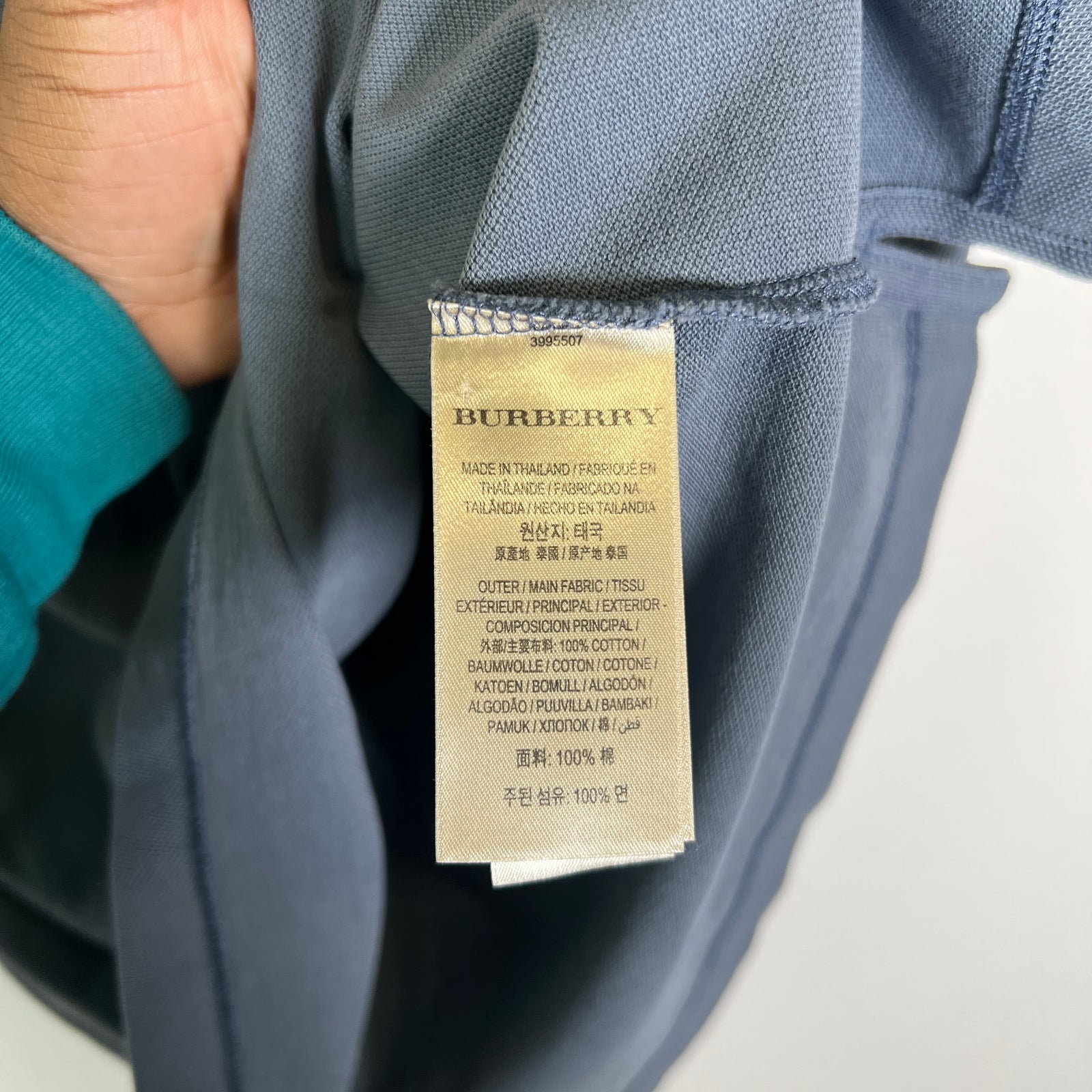 Burberry Brit Grey Check Polo Shirt