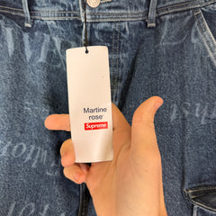 Supreme x Martine Rose Blue Cargo Denim Jeans Size 36
