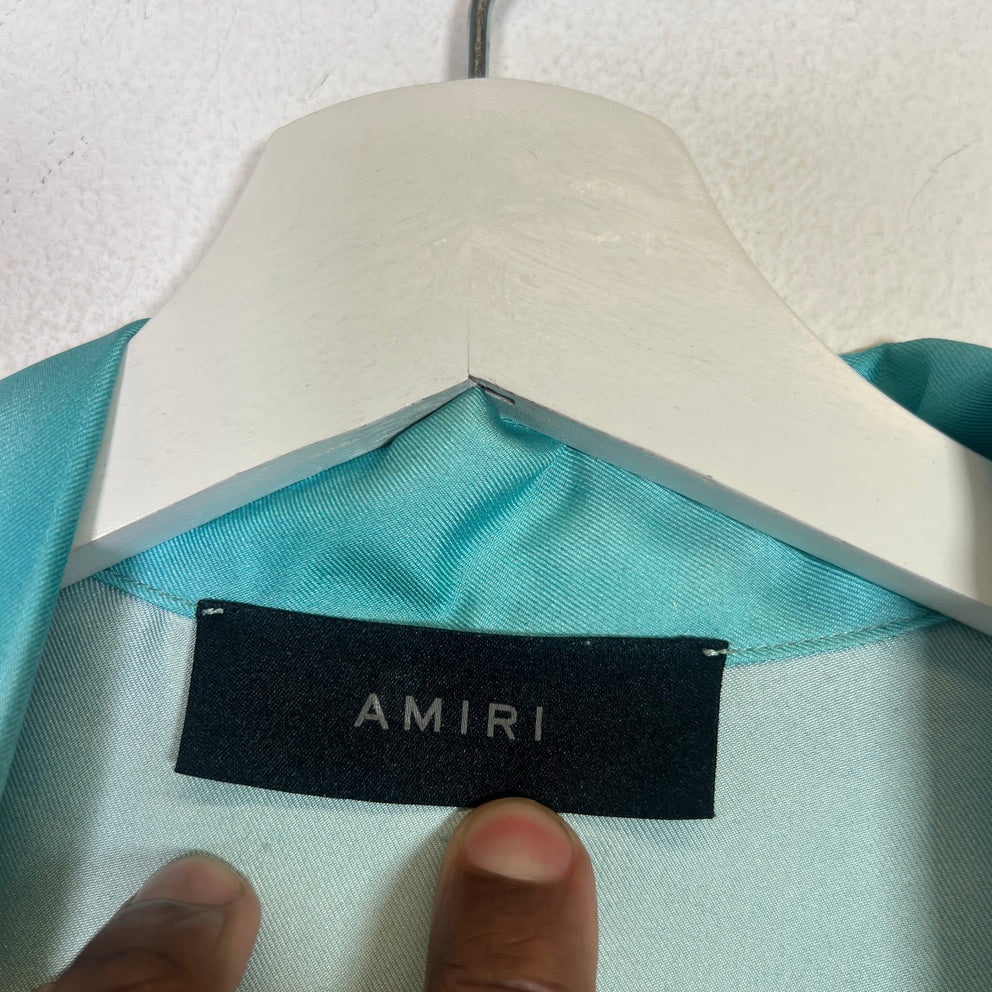 Amiri Multicolor St. Barth Silk Button Up Shirt Size XL