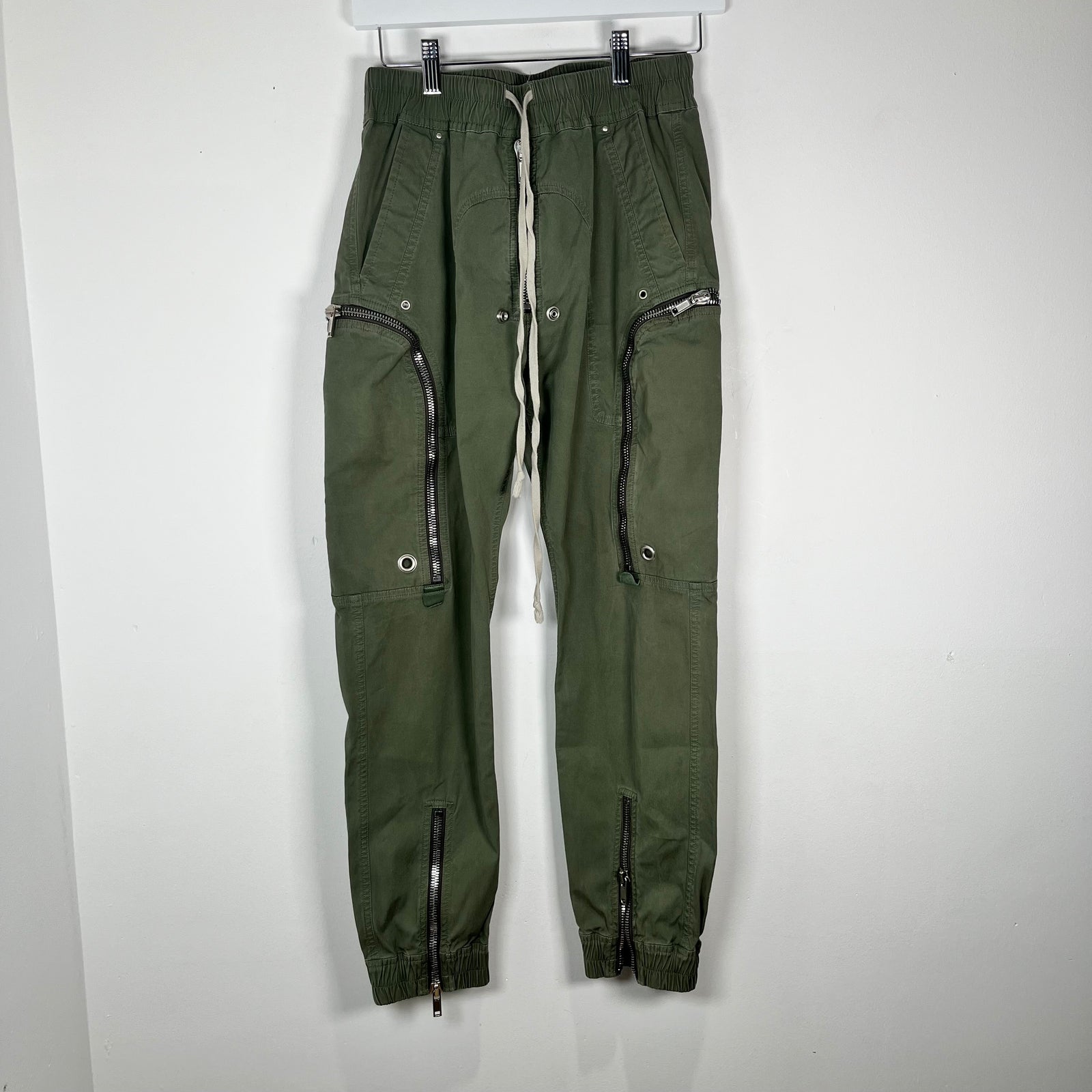 Rick Owens Green Bauhaus Cargo Pants Size S