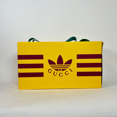 Gucci x Adidas Black/Yellow GG Monogram Gazelle Sneaker Size 13.5
