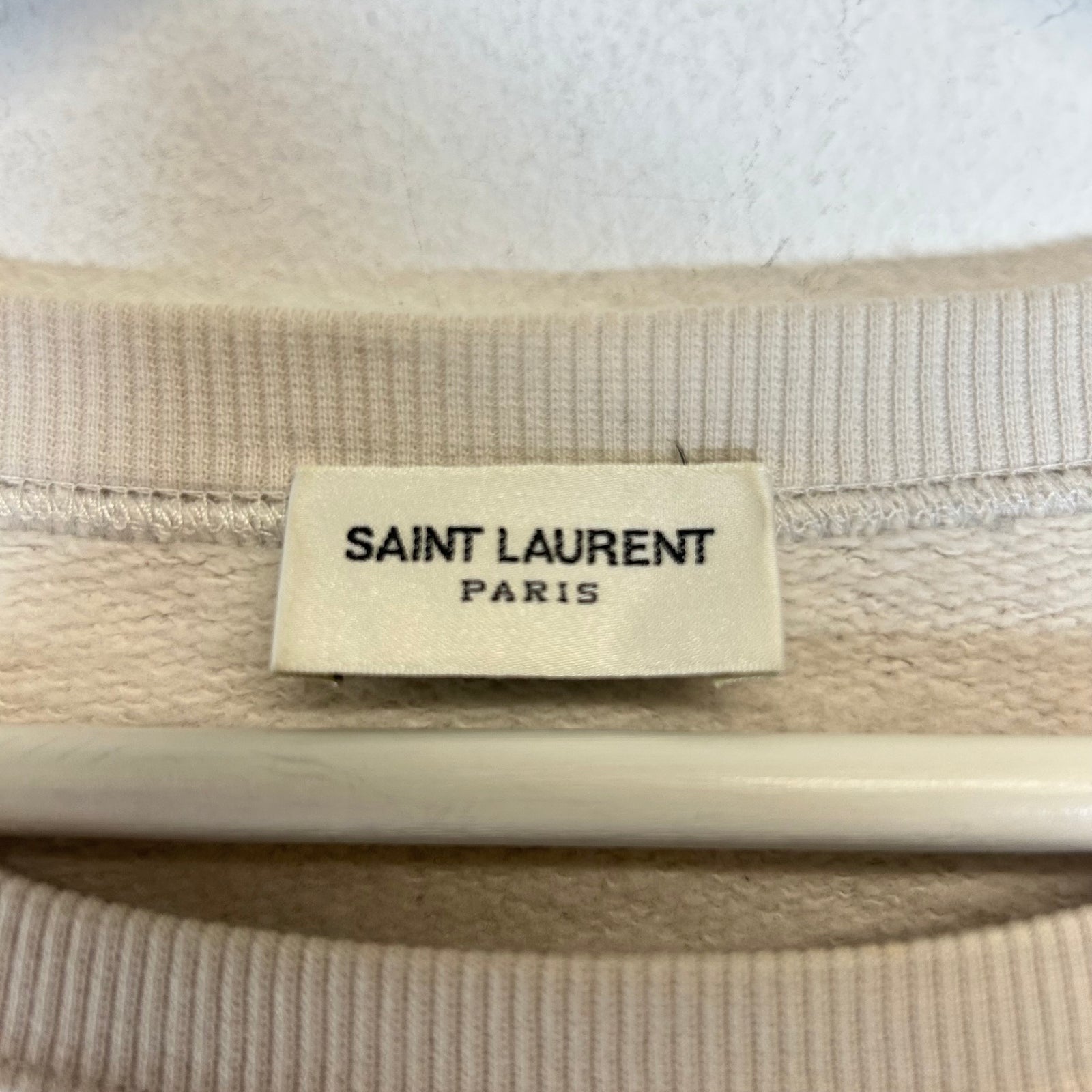 Saint Laurent Beige YSL Sweatshirt Size S