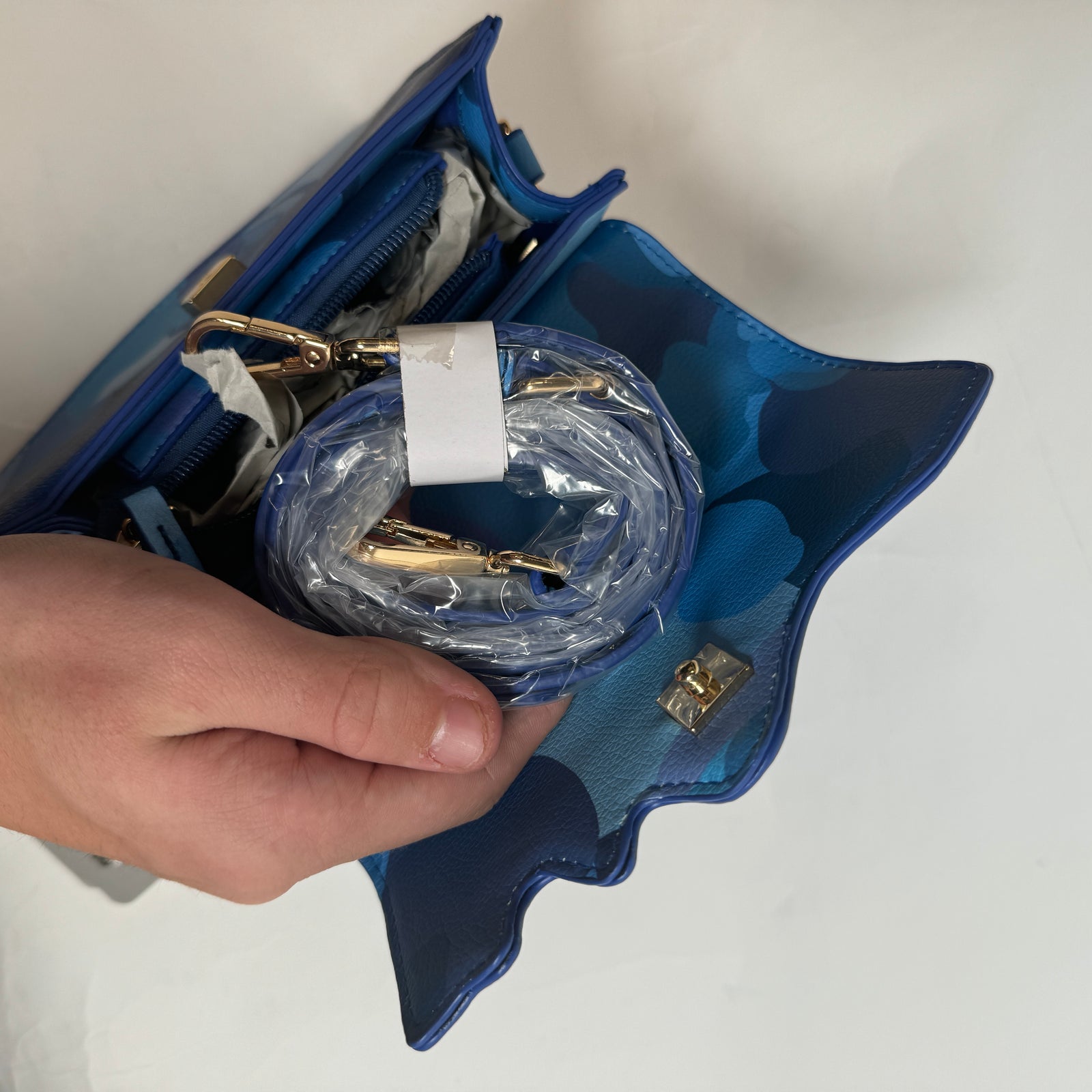 Kid Super Blue Kissing Bag