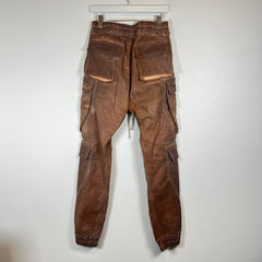 Rick Owens Henna Brown Mastodon MegaCargo Joggers Size S