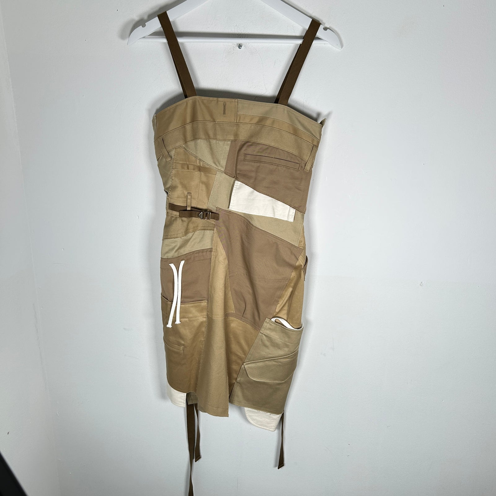 Junya Watanbe CDG Khaki Patchwork Dress Size S