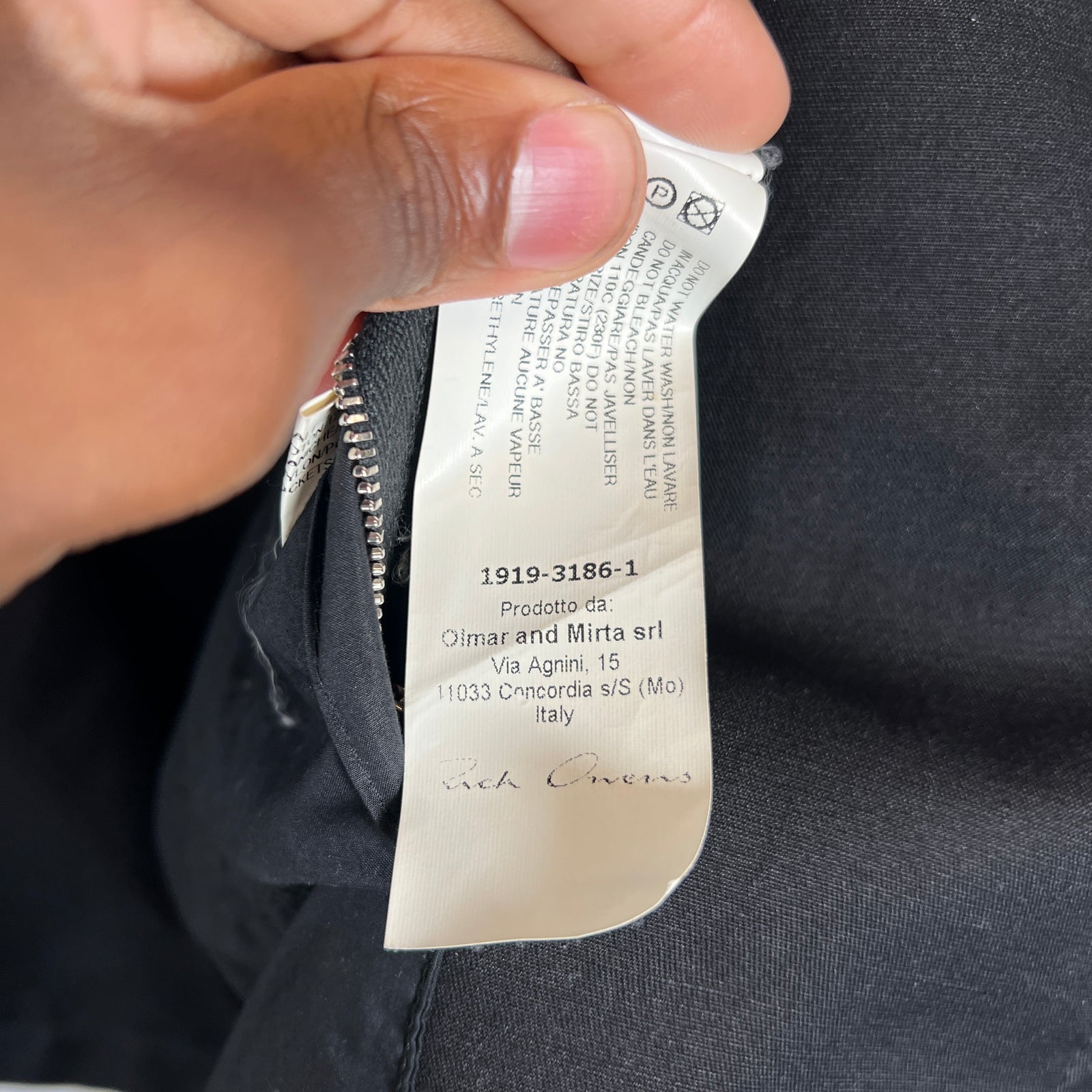 Rick Owens SS14 Vicious Black Fencing Jacket Size 48