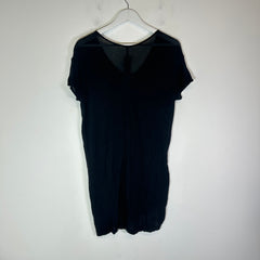 Rick Owens Black Double Layer Short Sleeve T-Shirt Size L