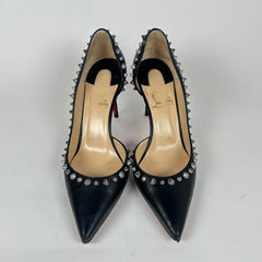 Christian Louboutin Black Spiked Heels Size 36.5