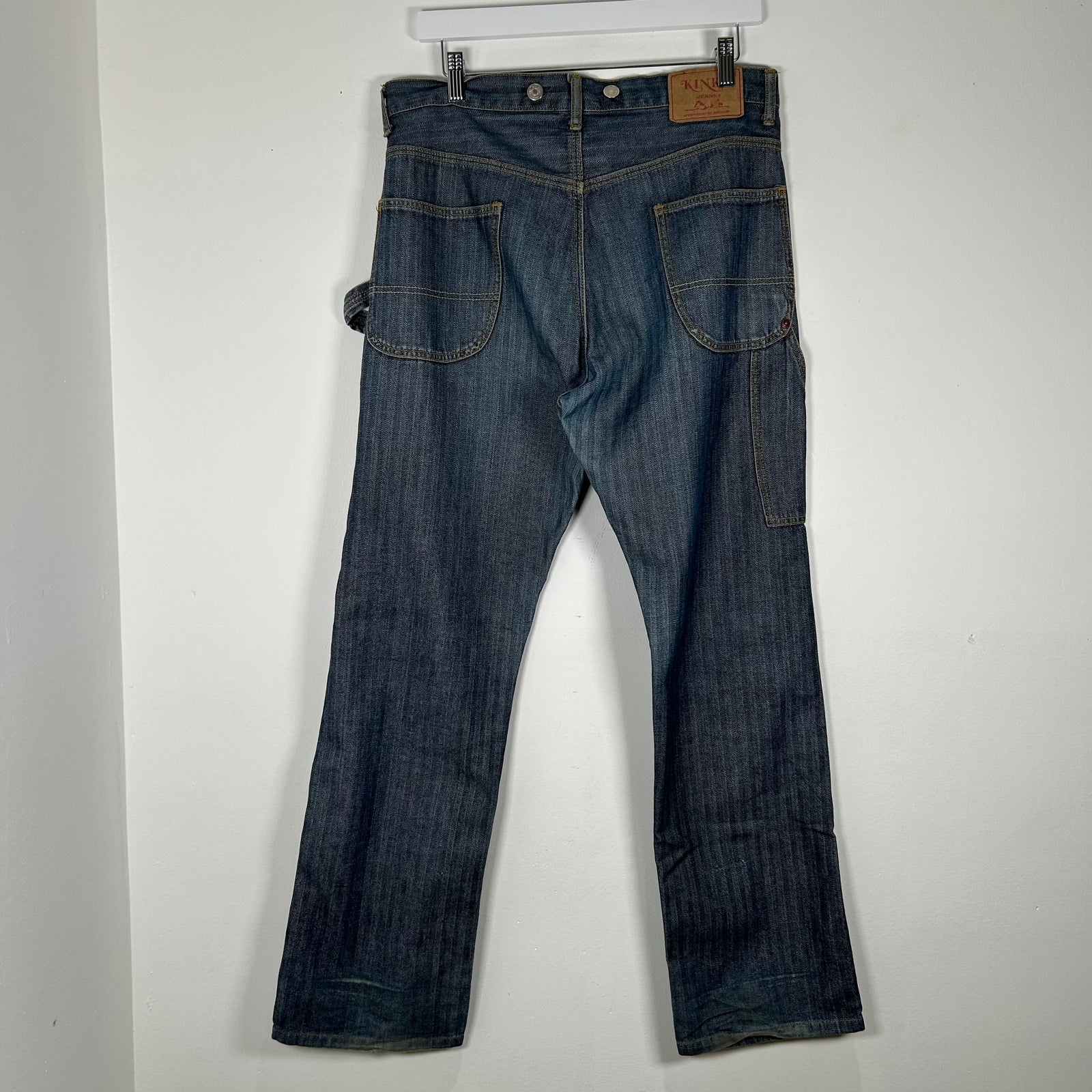 Hysteric Glamour Denim Herringbone Carpenter Pants Size 32