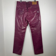 Martine Rose Leather Laced Pants