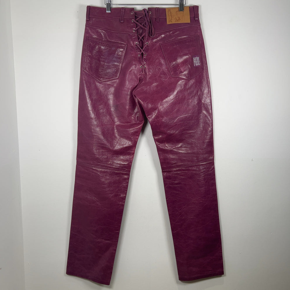Martine Rose Leather Laced Pants
