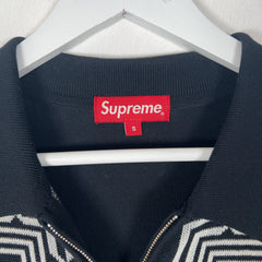 Supreme SS17 Weave Knit Zip Polo Size S
