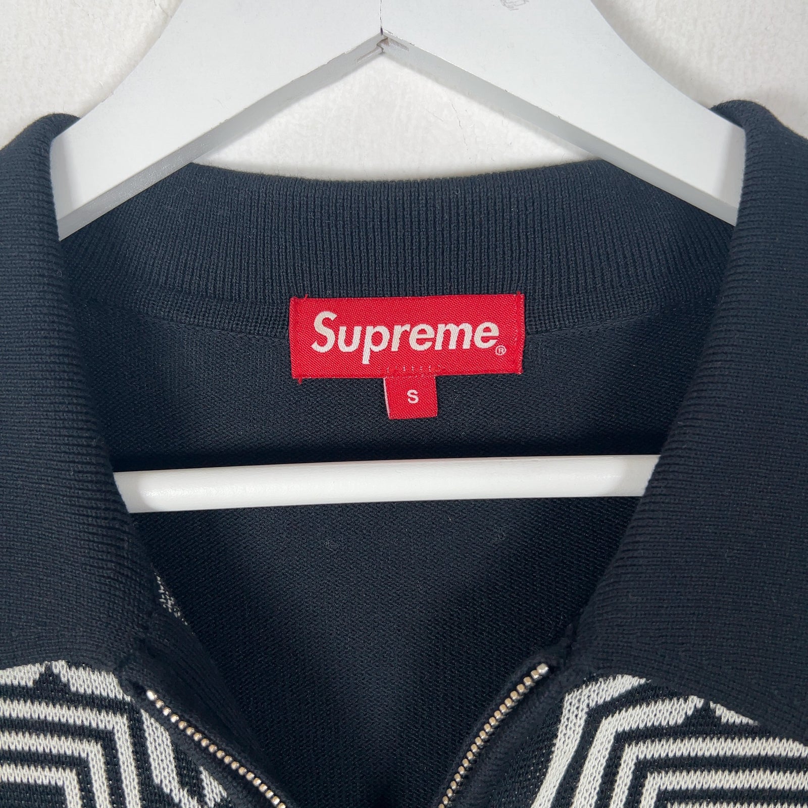 Supreme SS17 Weave Knit Zip Polo Size S