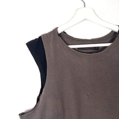 Undercover SS03 Scab Afghan Patch Hmong Ethnic Embroidered Sleeveless T-Shirt