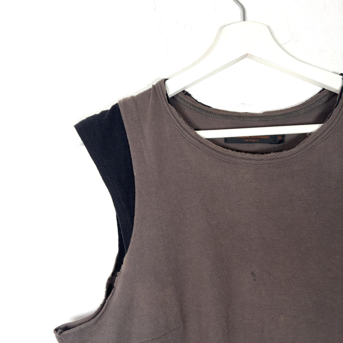 Undercover SS03 Scab Afghan Patch Hmong Ethnic Embroidered Sleeveless T-Shirt
