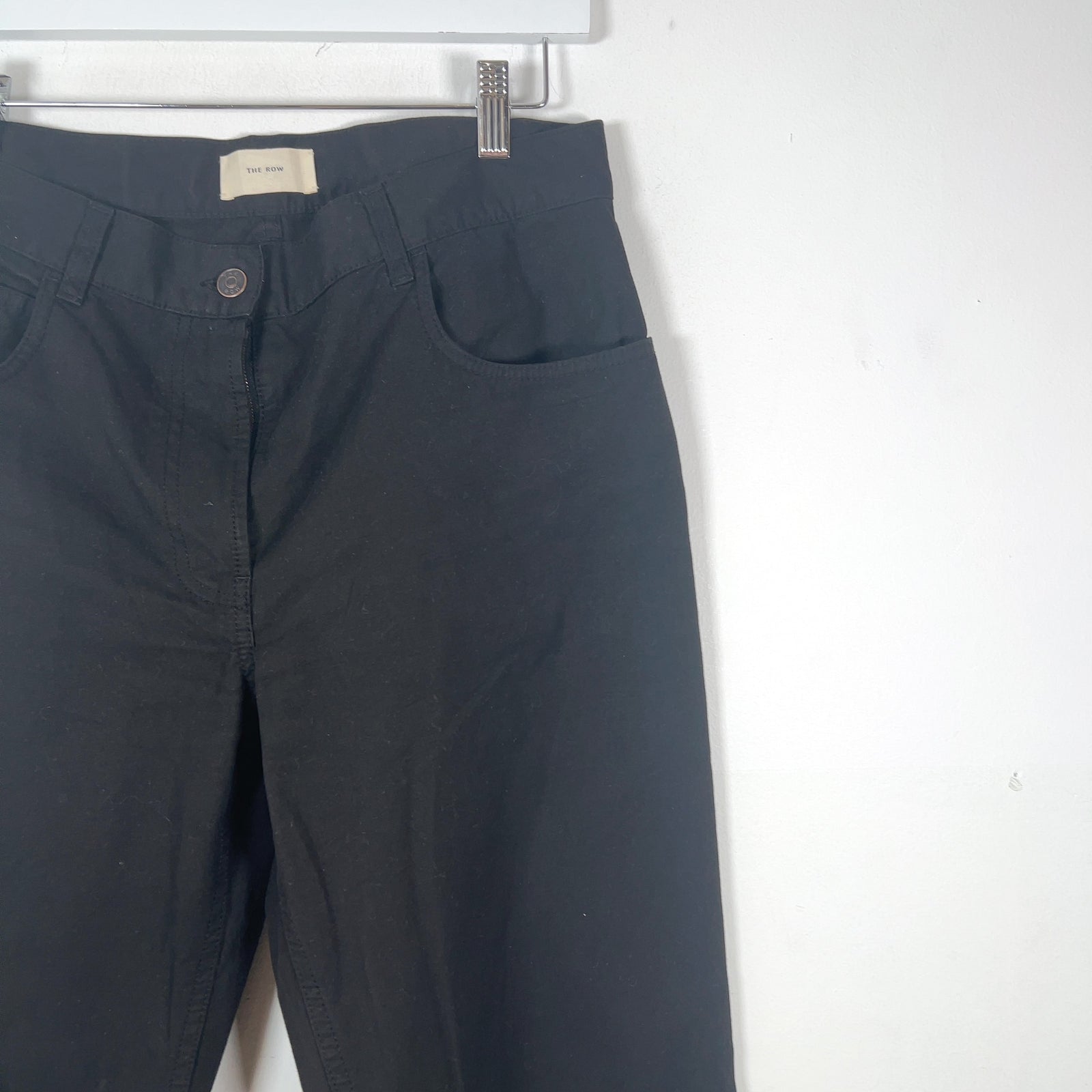 The Row Straight Fit Cotton Pants