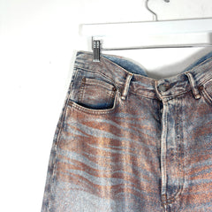 Acne Studios Glitter Denim Shorts
