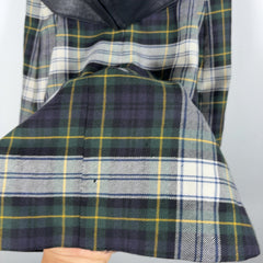 Alexander McQueen McQ Tartan Wool & Leather Corset Belt Dress