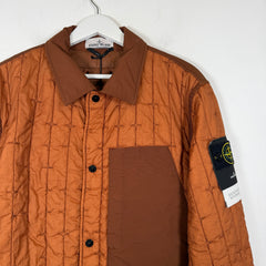 Stone Island Burnt Orange Quilted Nylon Stella Jacket Size L