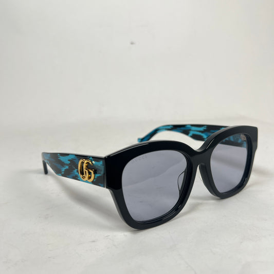 Gucci Black/Blue Butterfly Frame Sunglasses