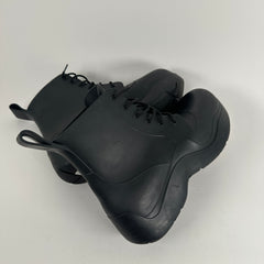 Bottega Veneta Black Lace-Up Puddle Boot Size 10