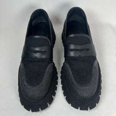 Gucci Black Maxi GG Jumbo Supreme Loafer Size GG 10.5