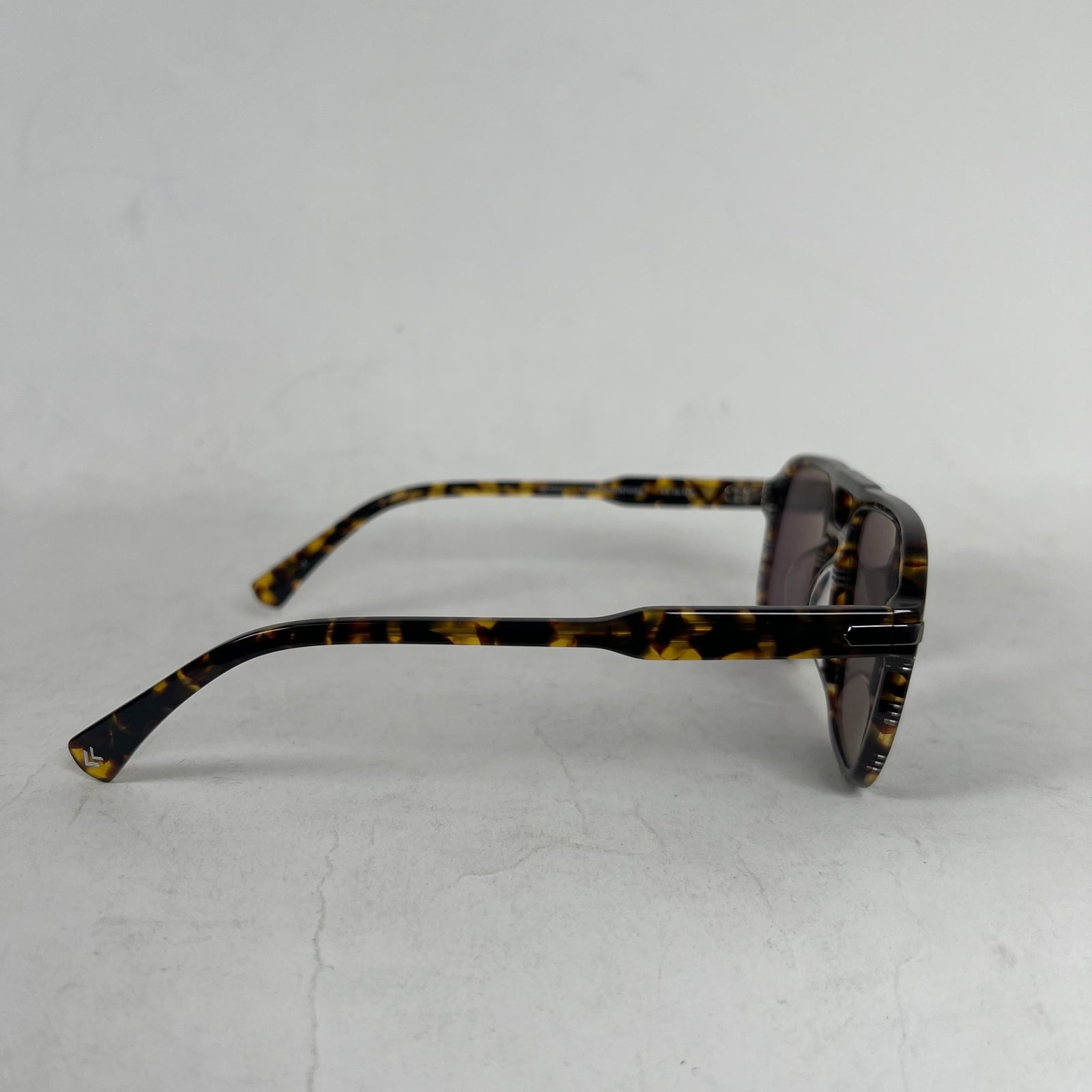 John Varvatos Striped Tortoise Sunglasses