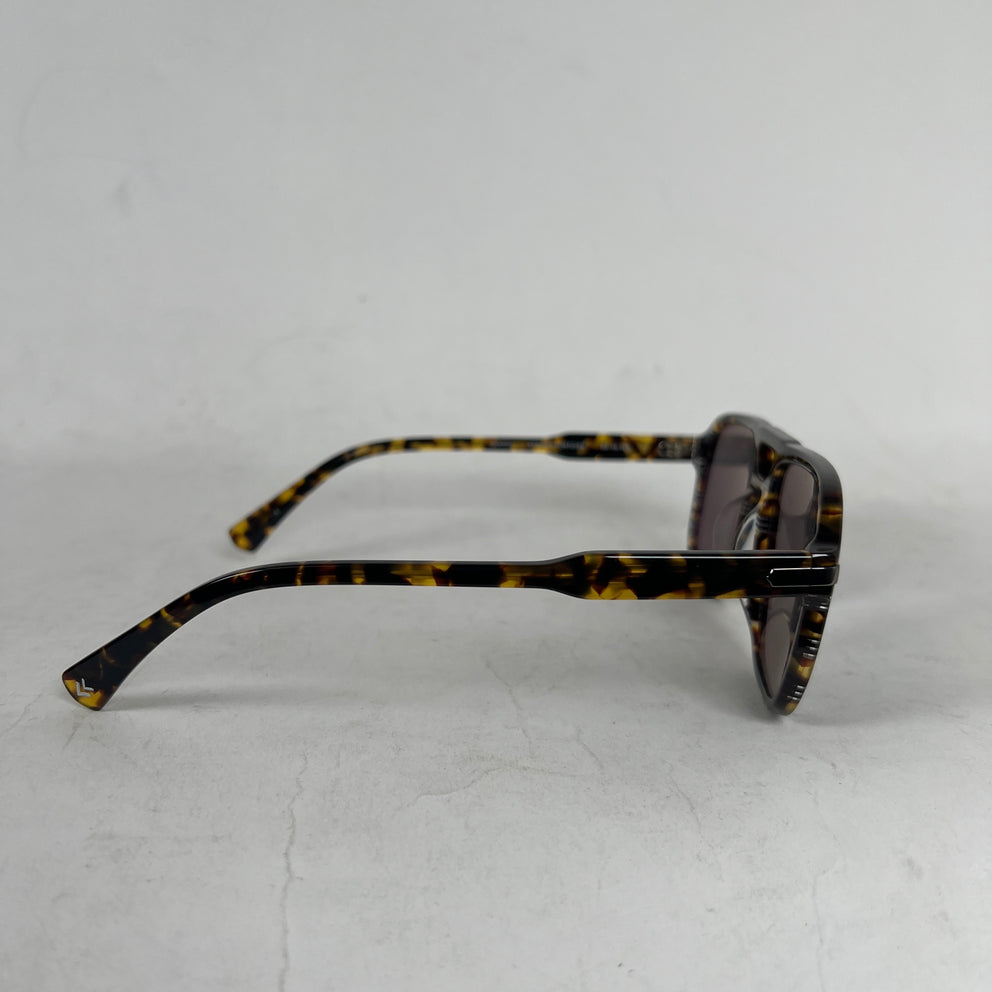 John Varvatos Striped Tortoise Sunglasses