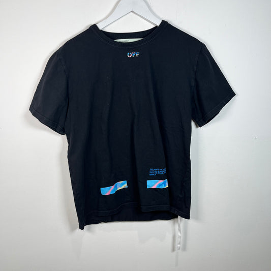 Off White Diagonal Graphic T-Shirt Size XXL