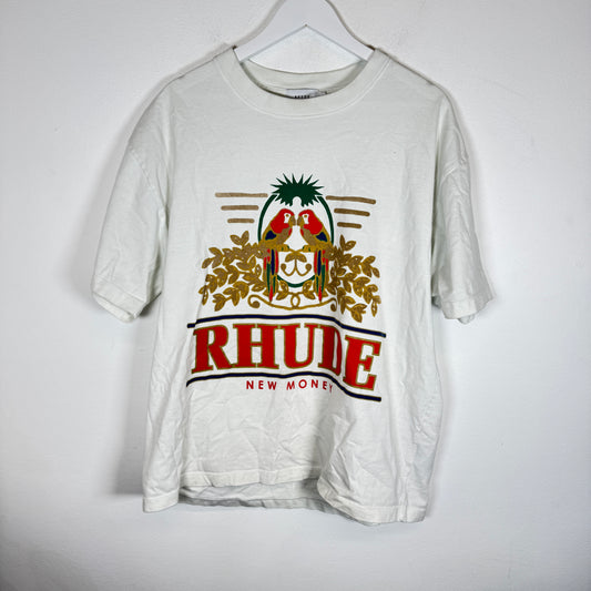 Rhude White New Money Tee Size M