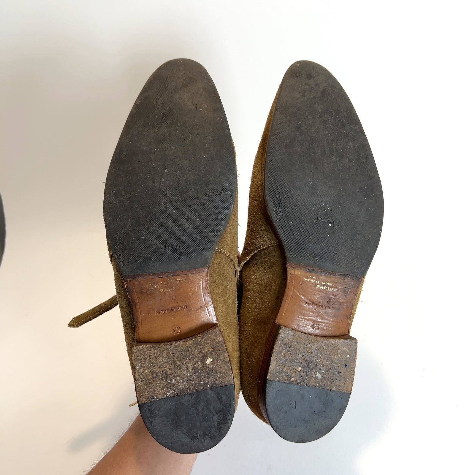 Saint Laurent Jodhpur Low Suede Boots