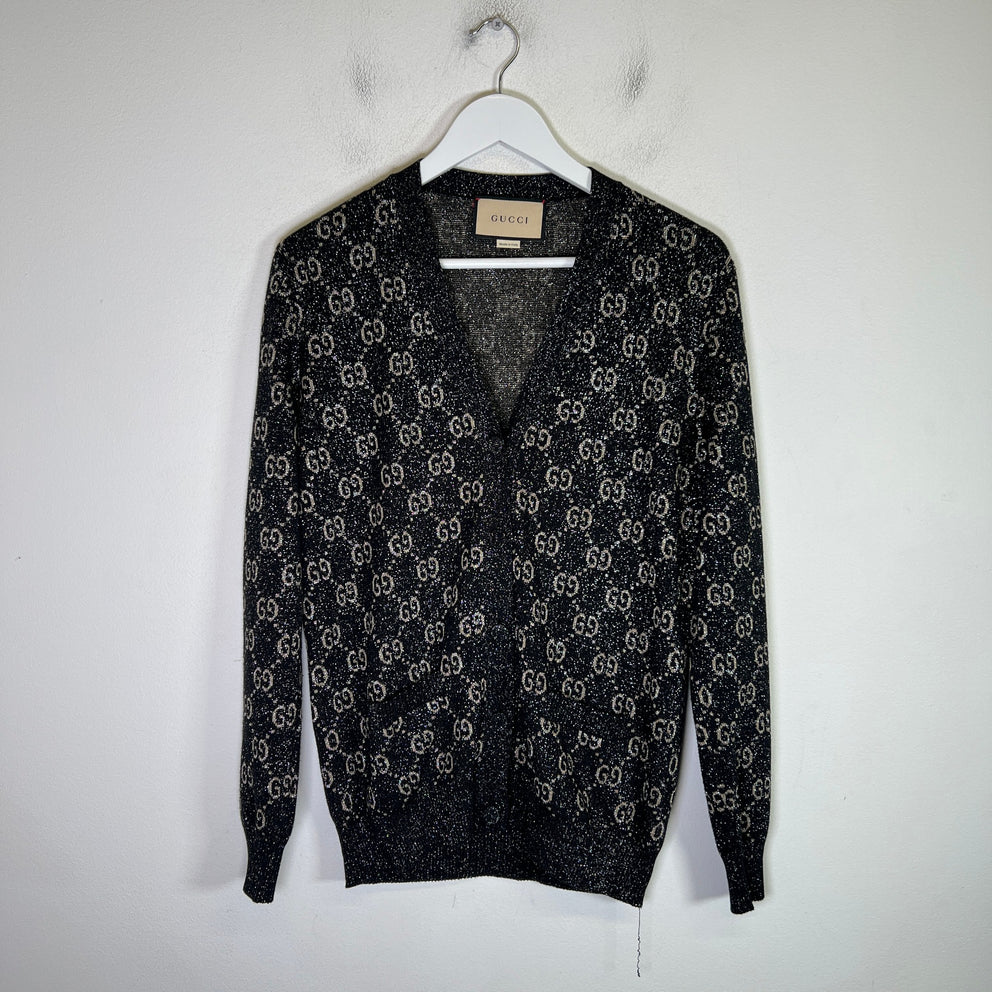 Gucci Metallic Jacquard Cardigan