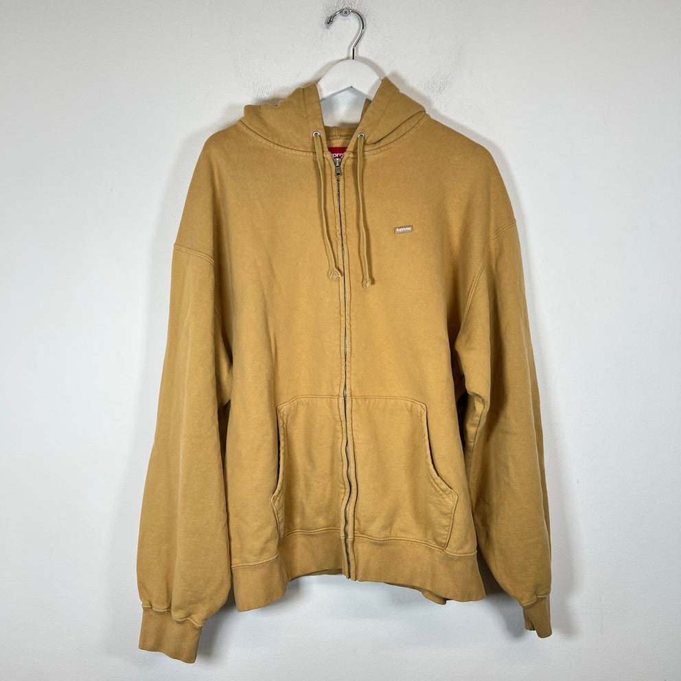 Supreme Brown Mini Bogo Zip-Up Hoodie Size XL