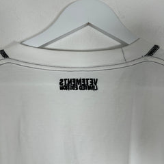Vetements White Inside Out Logo T-Shirt Size M