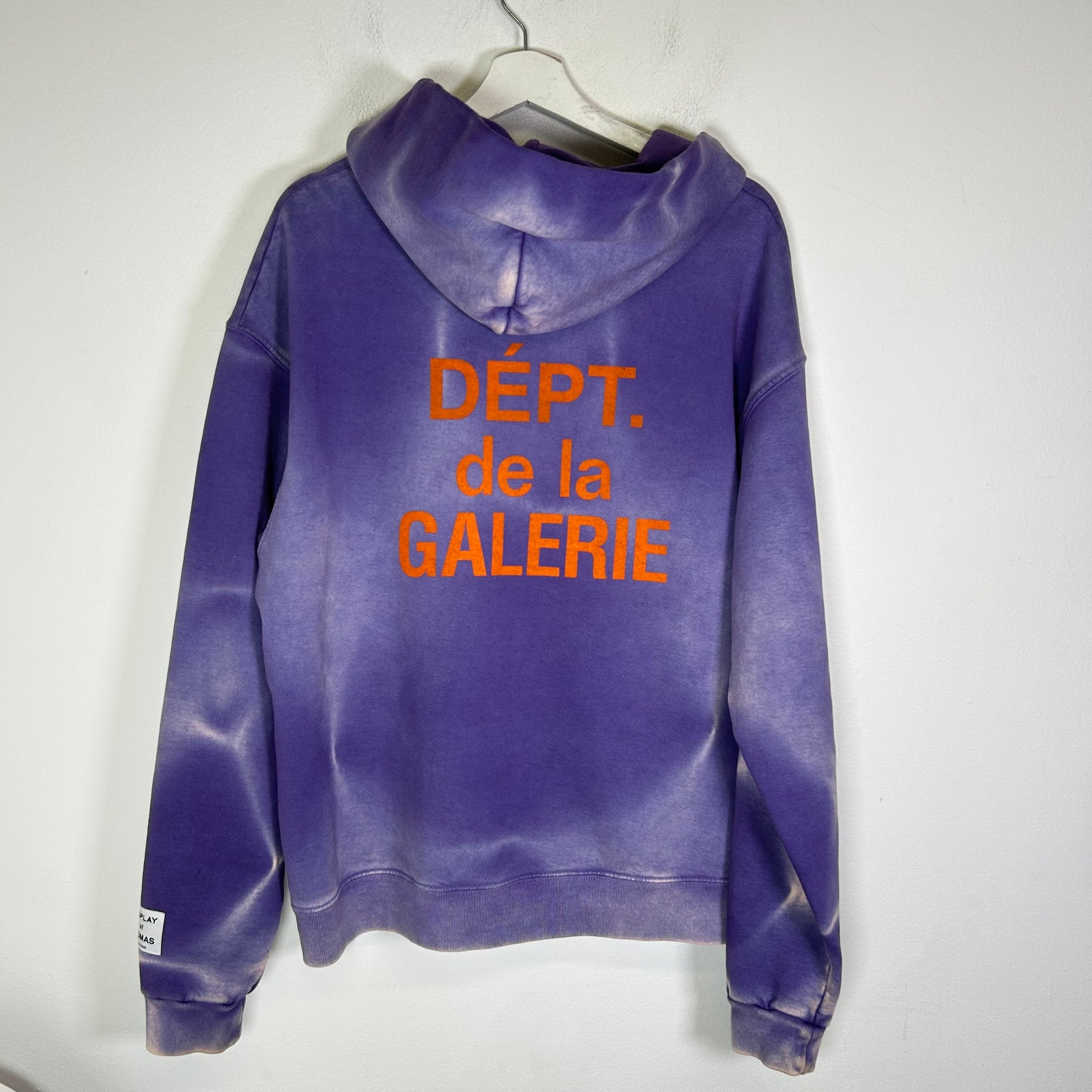 Gallery Dept Purple Sun Faded French Logo Zip-Up Hoodie Size M