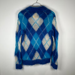Marni Mohair Blue Cardigan Knit Sweater Size Small