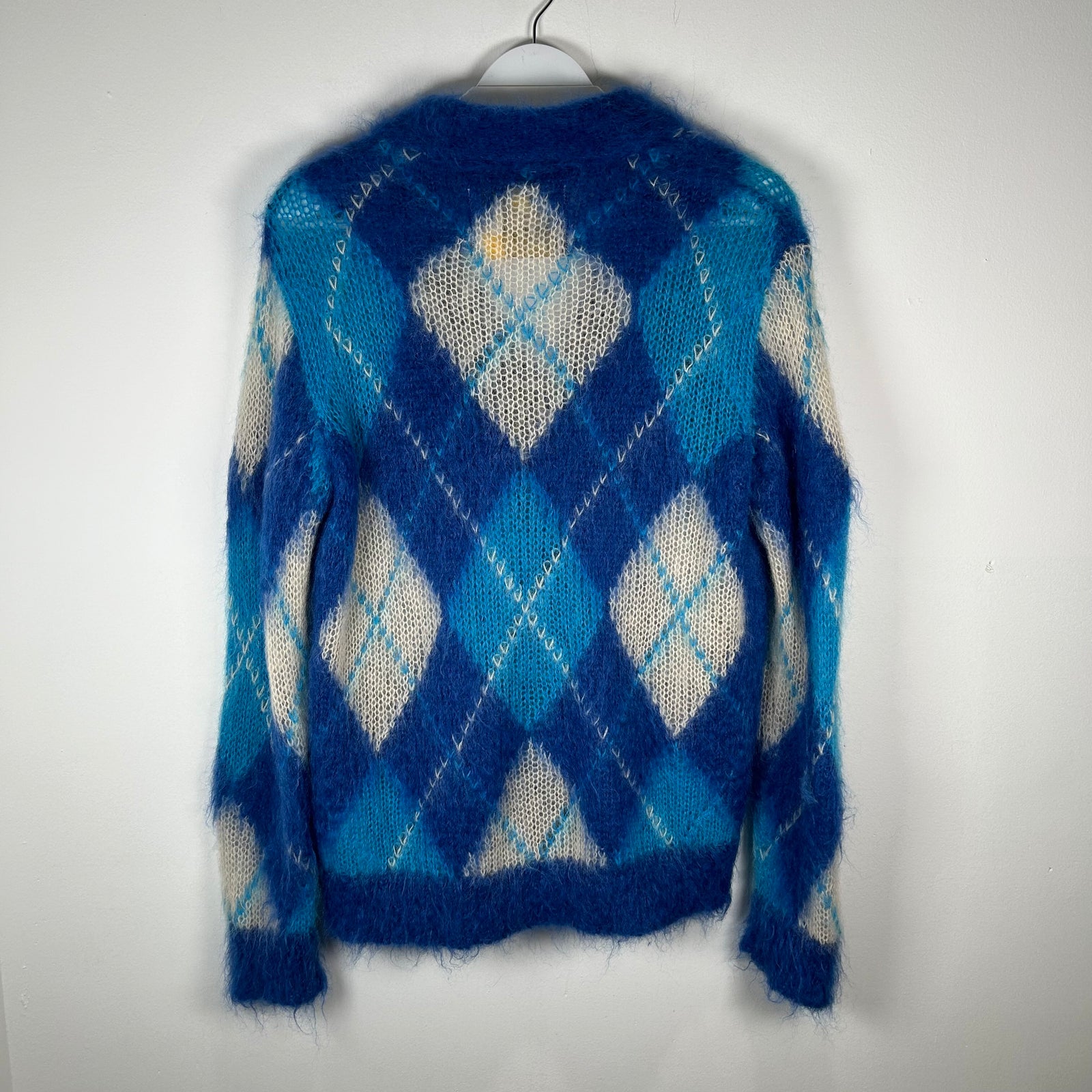 Marni Mohair Blue Cardigan Knit Sweater Size Small