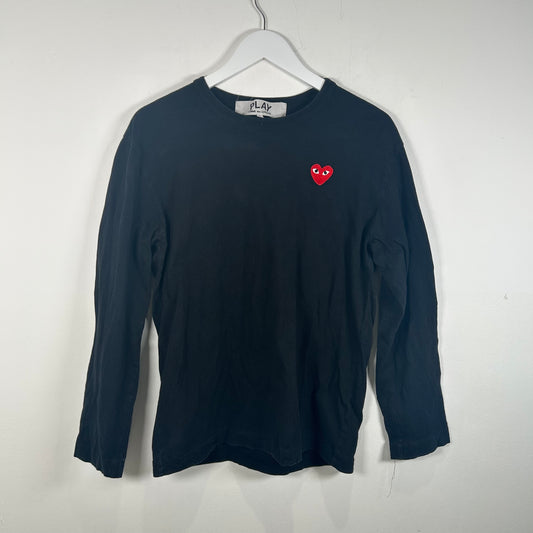 CDG Play Heart Long-Sleeve Size L