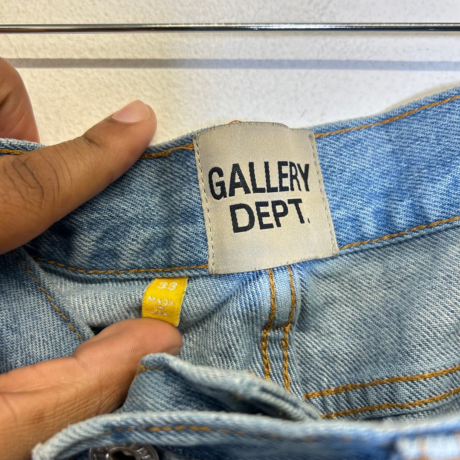 Gallery Dept Lightwash LA Blvd Flame Jeans Size 33