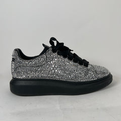 Alexander McQueen Black/Silver Crystal Sneaker Size 43