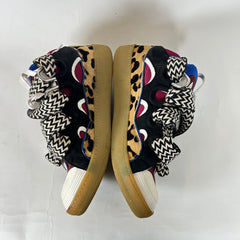 Lanvin Animal Print Curb Sneakers Size 44