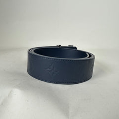 Louis Vuitton Navy Monogram Shadow 40MM Belt Size 95