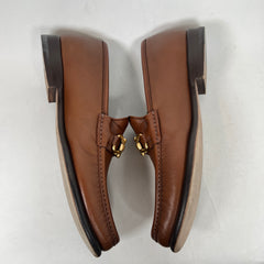 Salvatore Ferragamo Brown Leather Mason Loafers Size 8.5
