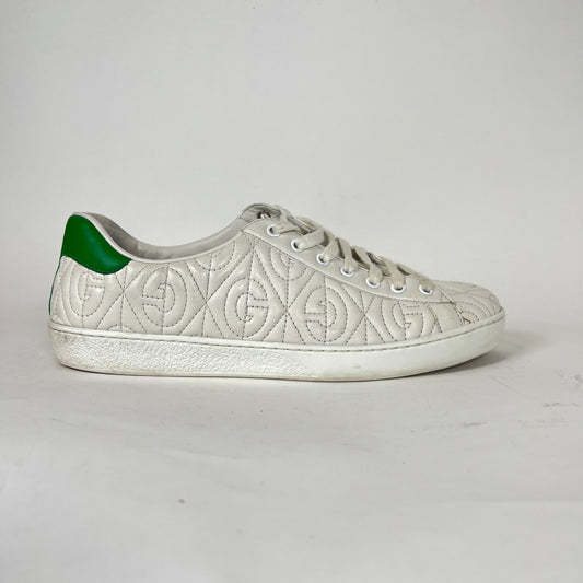 Gucci Green Ace Rhombus Sneaker Size 9