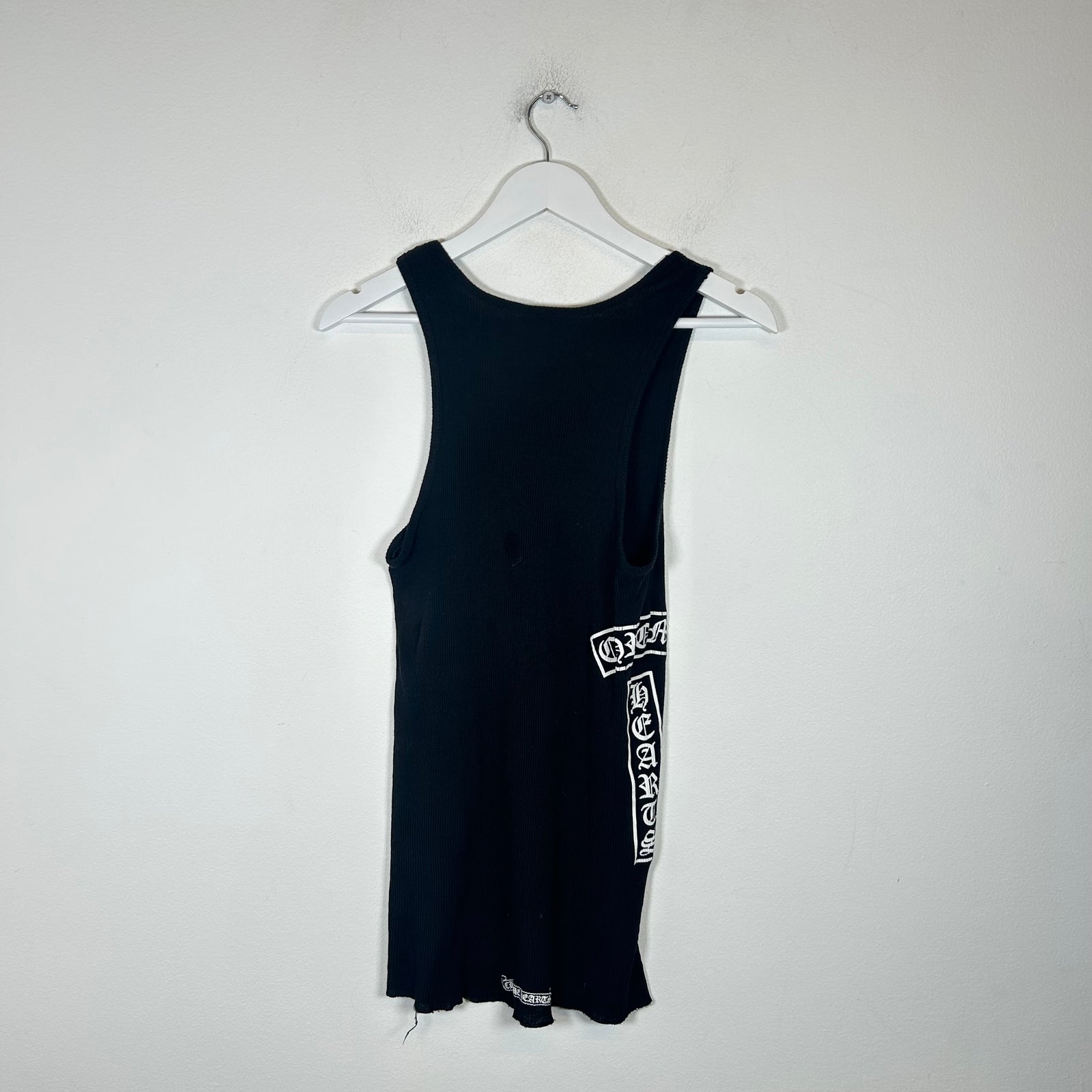 Chrome Hearts Black T-Bar Logo Tank Top Size S