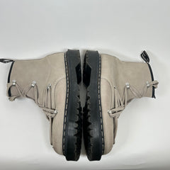 Rick Owens x Doc Martens Grey Suede Bex Boots Size 45