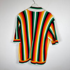 Casablanca Striped Towel Camp Shirt Size M