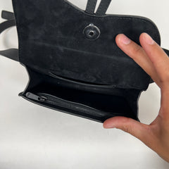 Dior Black Ultra Matte Calfskin Saddle Belt Bag