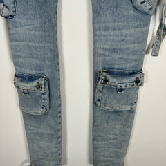 Amiri Lightwash Tactical Cargo Jeans Size 30